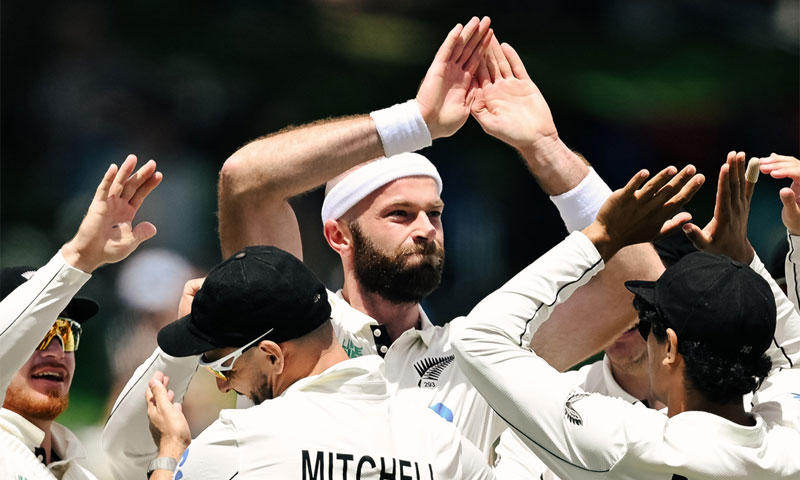 ویسٹ انڈیز کے خلاف دوسرے ٹیسٹ میں نیوزی لینڈ کی پوزیشن مضبوط